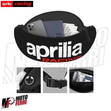 MF6170 Borsello Marsupio Moto Aprilia Racing per Chiavi Telefono Portafoglio
