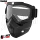 MF6024 Maschera Mask Nero con Elastico Universale Casco Jet Custom Occhiali