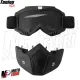 MF6024 Maschera Mask Nero con Elastico Universale Casco Jet Custom Occhiali
