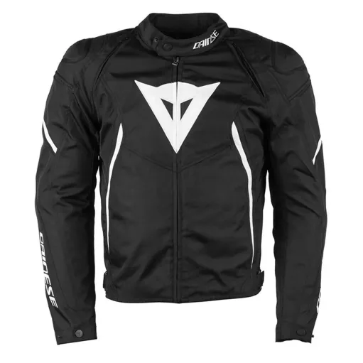 MF6172 Giacca Moto Dainese Avro D2 Tex Jacket Bianco/Nero Cordura con Protezioni