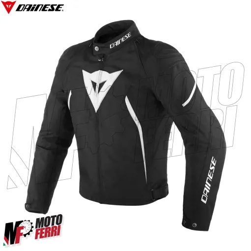 MF6172 Giacca Moto Dainese Avro D2 Tex Jacket Bianco/Nero Cordura con Protezioni