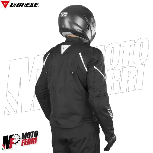 MF6172 Giacca Moto Dainese Avro D2 Tex Jacket Bianco/Nero Cordura con Protezioni