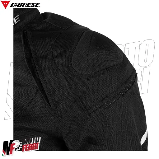 MF6172 Giacca Moto Dainese Avro D2 Tex Jacket Bianco/Nero Cordura con Protezioni