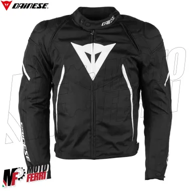 MF6172 Giacca Moto Dainese Avro D2 Tex Jacket Bianco/Nero Cordura con Protezioni