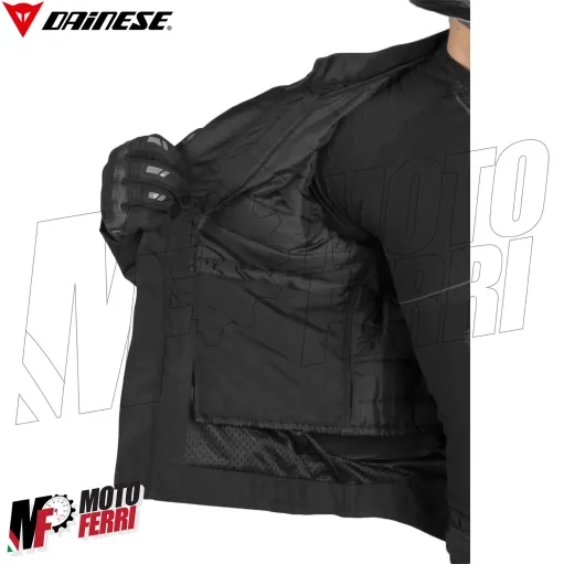 MF6173 Giacca Moto Dainese Avro D2 Tex Jacket Nero Cordura con Protezioni