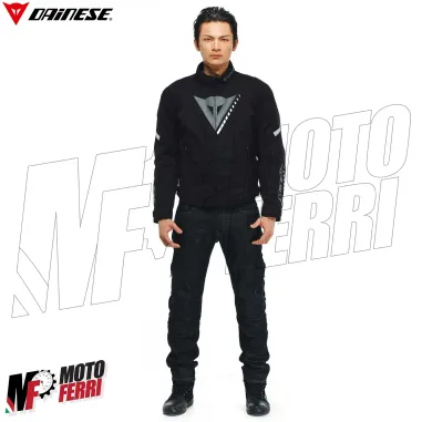 MF6174 Giacca Moto Dainese Veloce D-Dry Jacket Nero Cordura con Protezioni