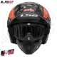 MF6179 - Casco Jet LS2 Airflow II + Mask Maschera Nero Opaco
