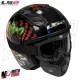 MF6180 Casco Jet LS2 Airflow II + Mask Maschera Joker Happy Dreams