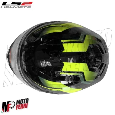 MF6181 Casco Integrale LS2 Stream II Fury Black Hi-Vis Yellow Nero / Verde FF808
