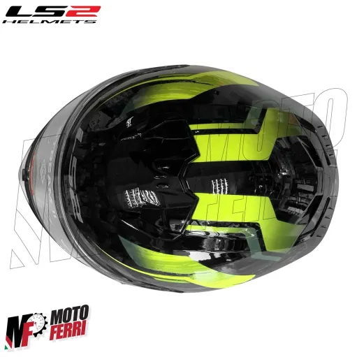 MF6181 Casco Integrale LS2 Stream II Fury Black Hi-Vis Yellow Nero / Verde FF808
