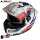 MF6182 Casco Integrale LS2 Stream II White Blue Red Bianco Blu Rosso BMW FF808