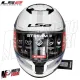 MF6182 Casco Integrale LS2 Stream II White Blue Red Bianco Blu Rosso BMW FF808