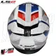 MF6182 Casco Integrale LS2 Stream II White Blue Red Bianco Blu Rosso BMW FF808