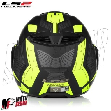 MF6183 - Casco Modulare Convertibile LS2 Advant X Oblivion Matt Black His Vis FF901