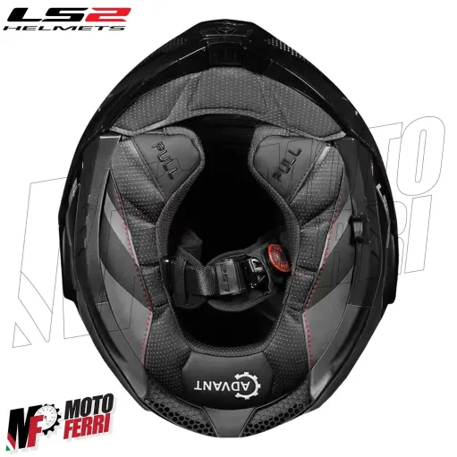 MF6183 - Casco Modulare Convertibile LS2 Advant X Oblivion Matt Black His Vis FF901