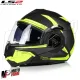 MF6183 - Casco Modulare Convertibile LS2 Advant X Oblivion Matt Black His Vis FF901