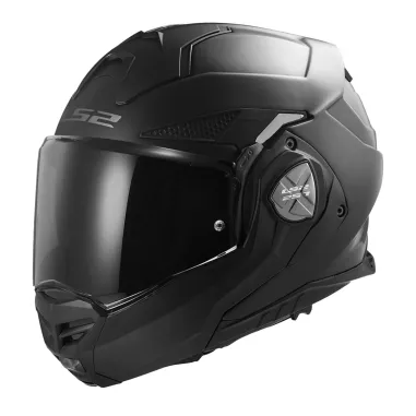 MF6184 - Casco Modulare Convertibile LS2 Advant X Solid Matt Black Nero Opaco FF901