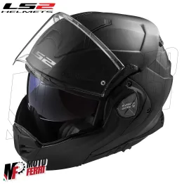 MF6184 - Casco Modulare Convertibile LS2 Advant X Solid Matt Black Nero Opaco FF901 2