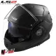 MF6184 - Casco Modulare Convertibile LS2 Advant X Solid Matt Black Nero Opaco FF901