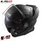 MF6184 - Casco Modulare Convertibile LS2 Advant X Solid Matt Black Nero Opaco FF901