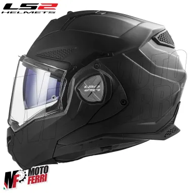 MF6184 - Casco Modulare Convertibile LS2 Advant X Solid Matt Black Nero Opaco FF901