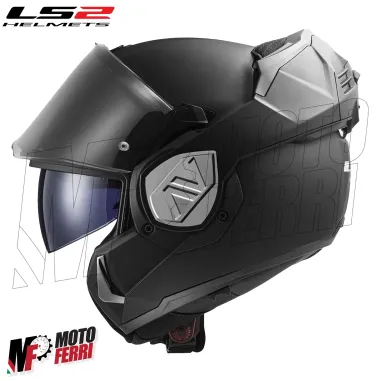 MF6184 - Casco Modulare Convertibile LS2 Advant X Solid Matt Black Nero Opaco FF901