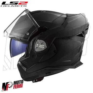 MF6184 - Casco Modulare Convertibile LS2 Advant X Solid Matt Black Nero Opaco FF901