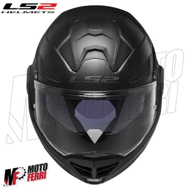 MF6184 - Casco Modulare Convertibile LS2 Advant X Solid Matt Black Nero Opaco FF901