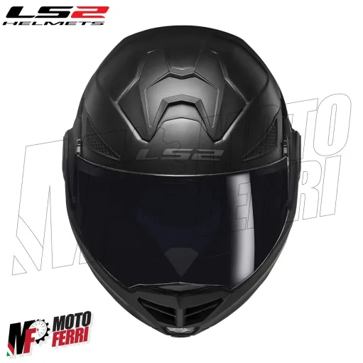 MF6184 - Casco Modulare Convertibile LS2 Advant X Solid Matt Black Nero Opaco FF901