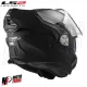 MF6184 - Casco Modulare Convertibile LS2 Advant X Solid Matt Black Nero Opaco FF901