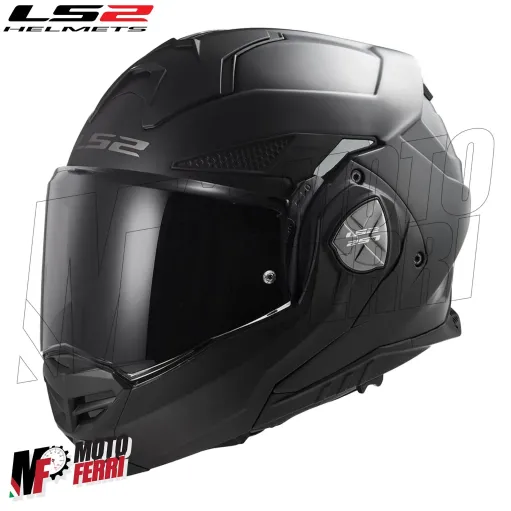 MF6184 - Casco Modulare Convertibile LS2 Advant X Solid Matt Black Nero Opaco FF901