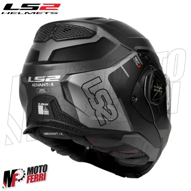 MF6185 Casco Modulare Convertibile LS2 Advant X Metryk Matt Titanium Nero / Grigio Opaco