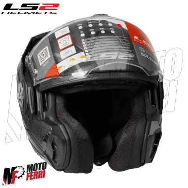 MF6185 Casco Modulare Convertibile LS2 Advant X Metryk Matt Titanium Nero / Grigio Opaco