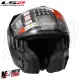 MF6185 Casco Modulare Convertibile LS2 Advant X Metryk Matt Titanium Nero / Grigio Opaco