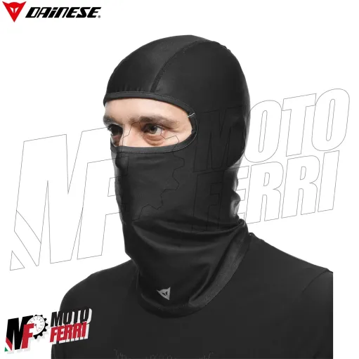 MF6189 Sottocasco Balaclava Black Dainese Traspirante Anti Vento Moto Scooter