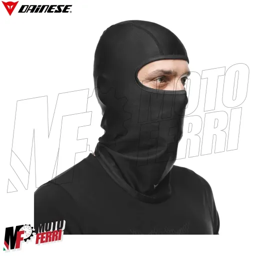 MF6189 Sottocasco Balaclava Black Dainese Traspirante Anti Vento Moto Scooter