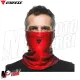 MF6190 Scaldacollo Dainese Neck Gaiter Nero Rosso Traspirante per Moto Scooter
