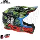 MF6193 Casco Acerbis Linear Moto Cross Enduro Motard Nero / Rosso / Blu / Bianco / Verde Lucido