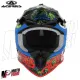 MF6193 Casco Acerbis Linear Moto Cross Enduro Motard Nero / Rosso / Blu / Bianco / Verde Lucido