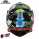 MF6193 Casco Acerbis Linear Moto Cross Enduro Motard Nero / Rosso / Blu / Bianco / Verde Lucido