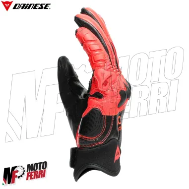 MF6208 Guanti Dainese X-Ride Gloves Racing in Pelle Rosso / Nero con Protezioni