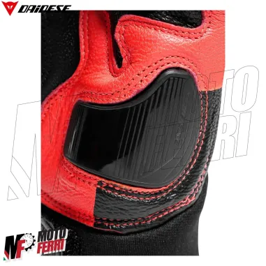 MF6208 Guanti Dainese X-Ride Gloves Racing in Pelle Rosso / Nero con Protezioni