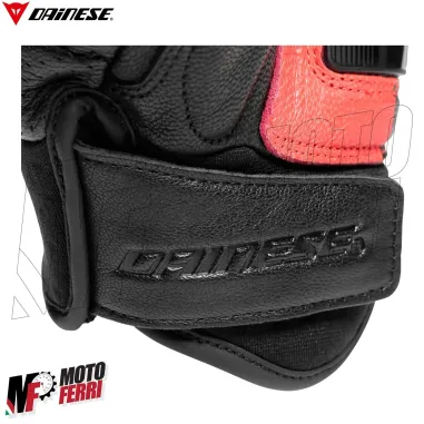 MF6208 Guanti Dainese X-Ride Gloves Racing in Pelle Rosso / Nero con Protezioni