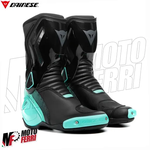 MF6209 Stivali Moto Racing da Donna Dainese Nexus 2 Lady Boots Black/Acqua Green