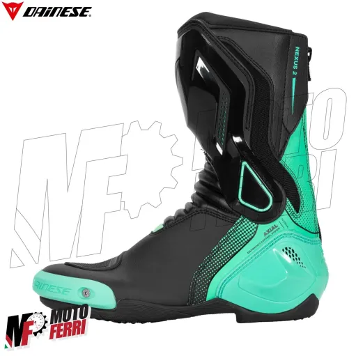 MF6209 Stivali Moto Racing da Donna Dainese Nexus 2 Lady Boots Black/Acqua Green
