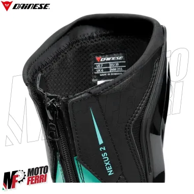 MF6209 Stivali Moto Racing da Donna Dainese Nexus 2 Lady Boots Black/Acqua Green