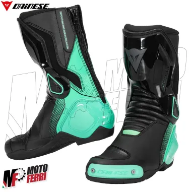 MF6209 Stivali Moto Racing da Donna Dainese Nexus 2 Lady Boots Black/Acqua Green