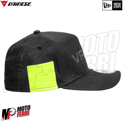 MF6211 - Cappello Dainese VR46 9Forty Cap Valentino Rossi Nero/Giallo Fluo by New Era
