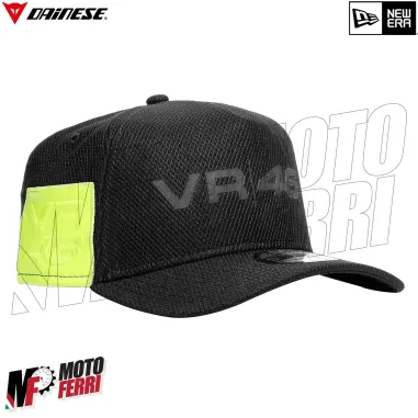 MF6211 - Cappello Dainese VR46 9Forty Cap Valentino Rossi Nero/Giallo Fluo by New Era