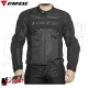 MF6215 - Giacca Moto Estiva Dainese Air Frame D1 Tex Jacket Nero con Protezioni